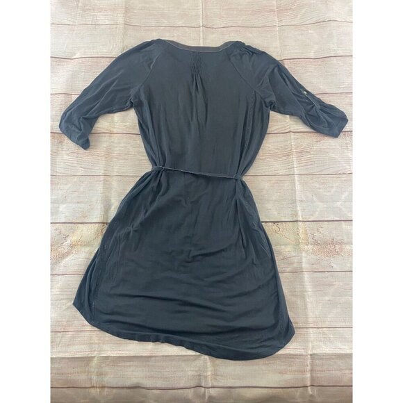 Anthropologie Tiny WOmen's Grey Emroidered Button Front Dress - Small - Picture 15 of 16